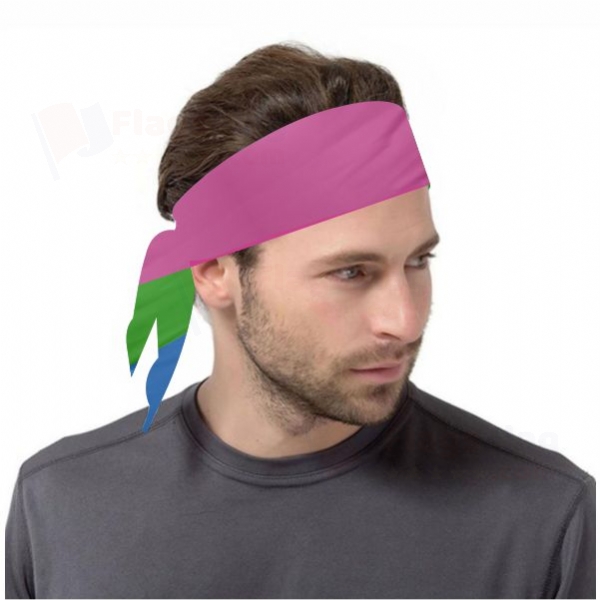 Rainbow Polysexuality Digital Print Bandanas