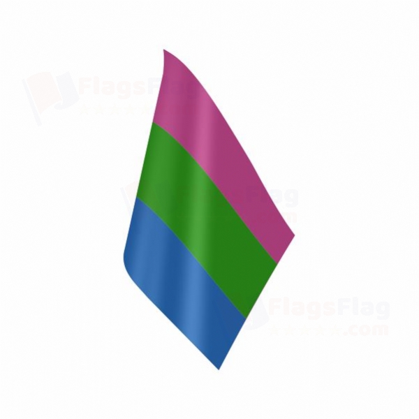 Rainbow Polysexuality Table Flag