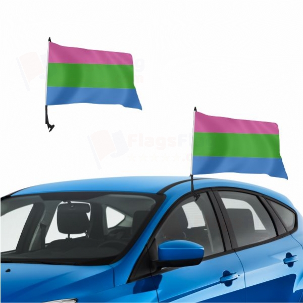 Rainbow Polysexuality Vehicle Convoy Flag