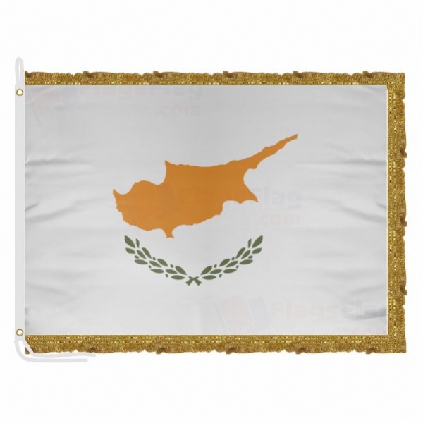 Republic of Cyprus Satin Office Flag