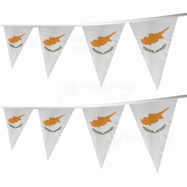 Republic of Cyprus Stringed Triangle Flag