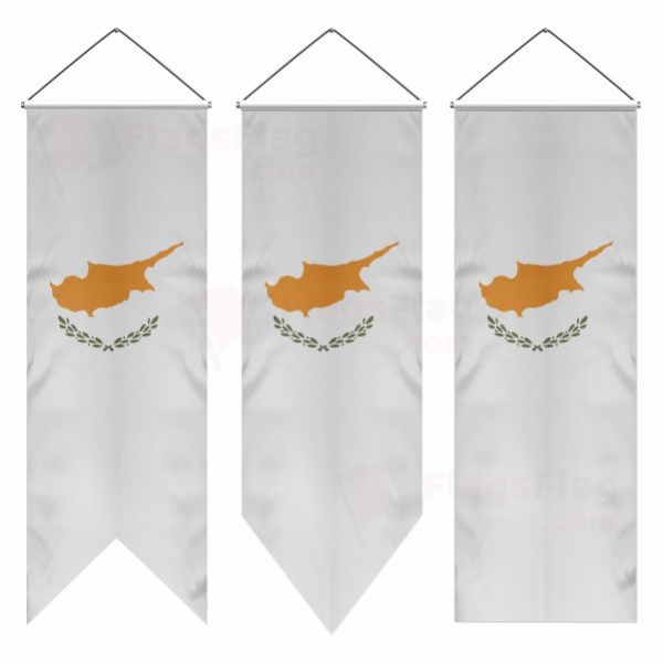 Republic of Cyprus Swallowtail Flags