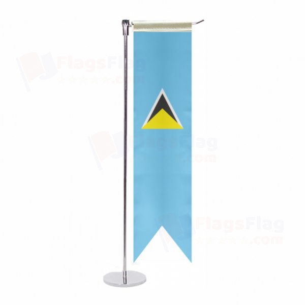 Saint Lucia L Table Flag