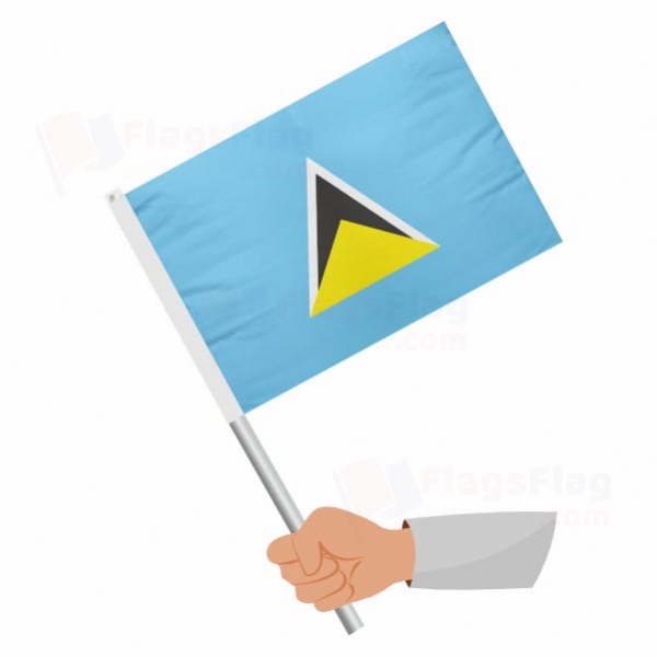 Saint Lucia Stick Flag