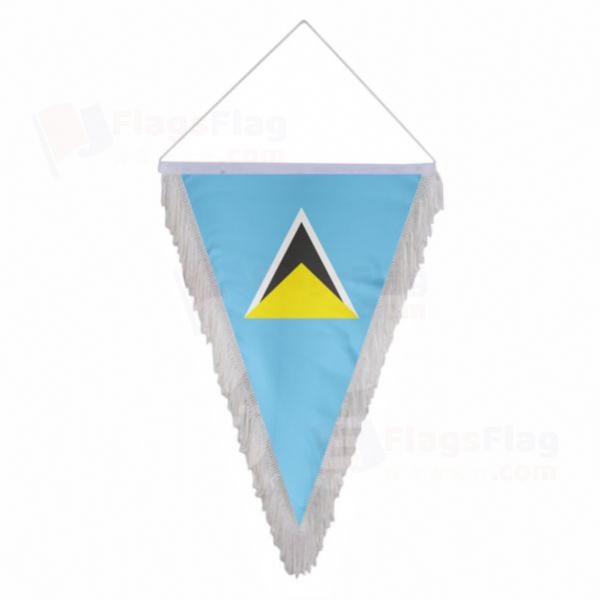 Saint Lucia Triangle Fringed Streamers