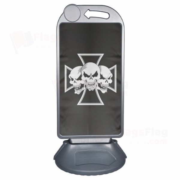 Skull ron Cross Large Plastic Parking Barge