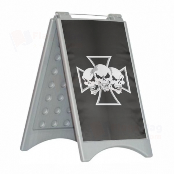 Skull ron Cross Open Skull ron Cross Close Plastic Pontoon