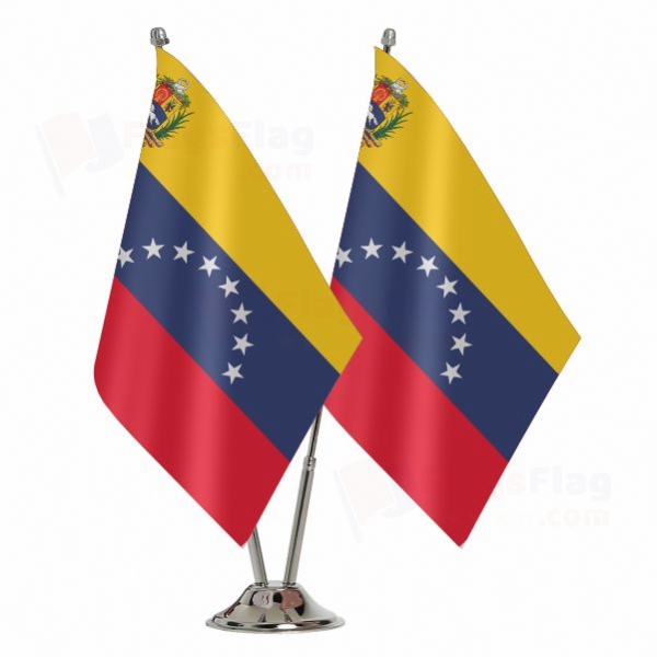 Venezuela 2 Table Flags