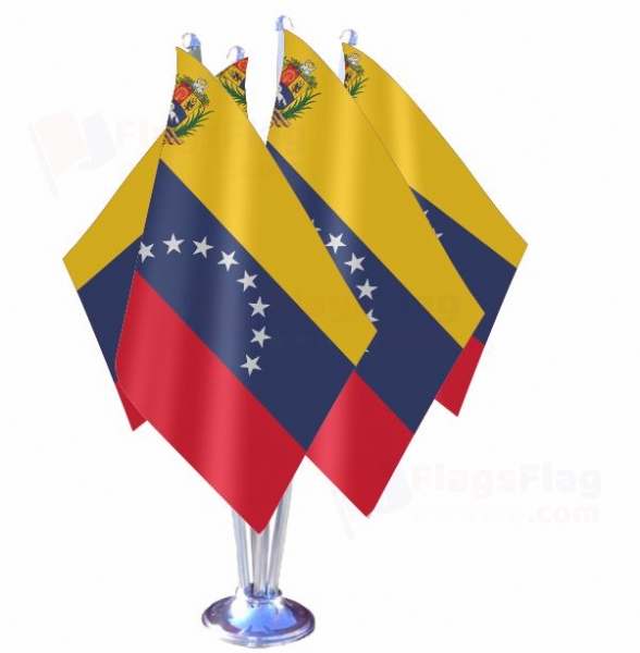 Venezuela Quadruple Table Flag