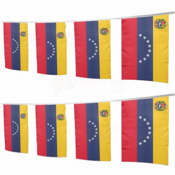 Venezuela Square String Flags