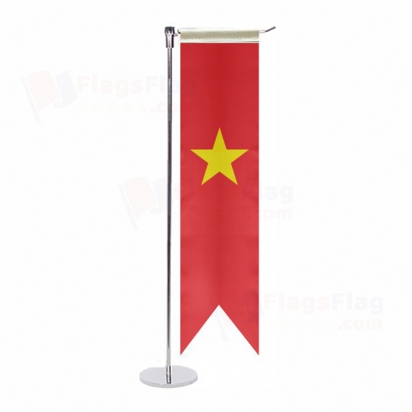 Vietnam L Table Flag