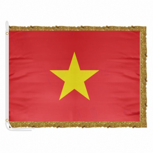 Vietnam Satin Office Flag