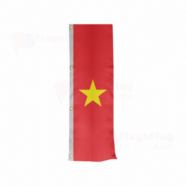 Vietnam Vertically Raised Flags