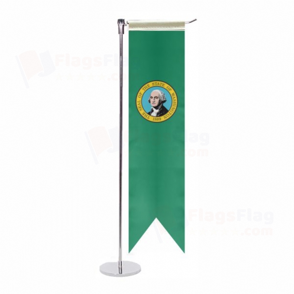 Washington L Table Flag