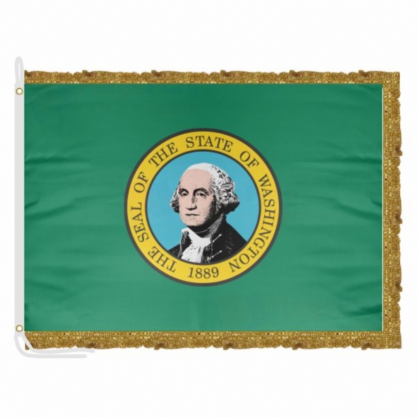 Washington Satin Office Flag